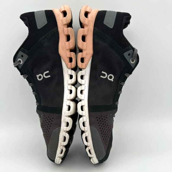 On Cloudflow Running Shoes Rock Rose Black Pink Womens 8 Lifestyle Comfort Walk - Picture 6 of 10